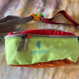 Cotopaxi Colorful Hip Pack with Red and Green